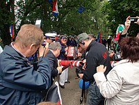 Wir sägen am Schlagbaum Foto: (c) Europa-Union Bocholt